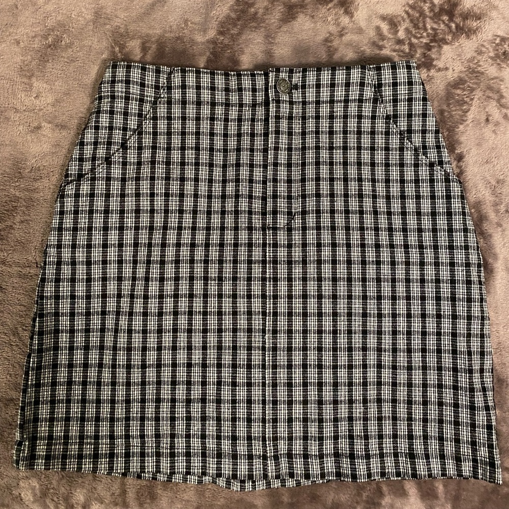 Hollister Ultra High Rise Plaid A-Line Skirt